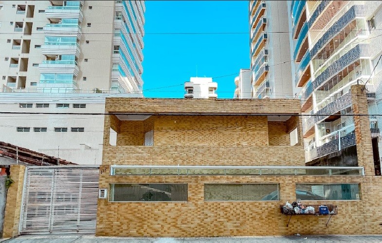 Casa em Condomínio para Venda em Praia Grande, Canto do Forte, 2 dormitórios, 2 suítes, 1 banheiro, 1 vaga