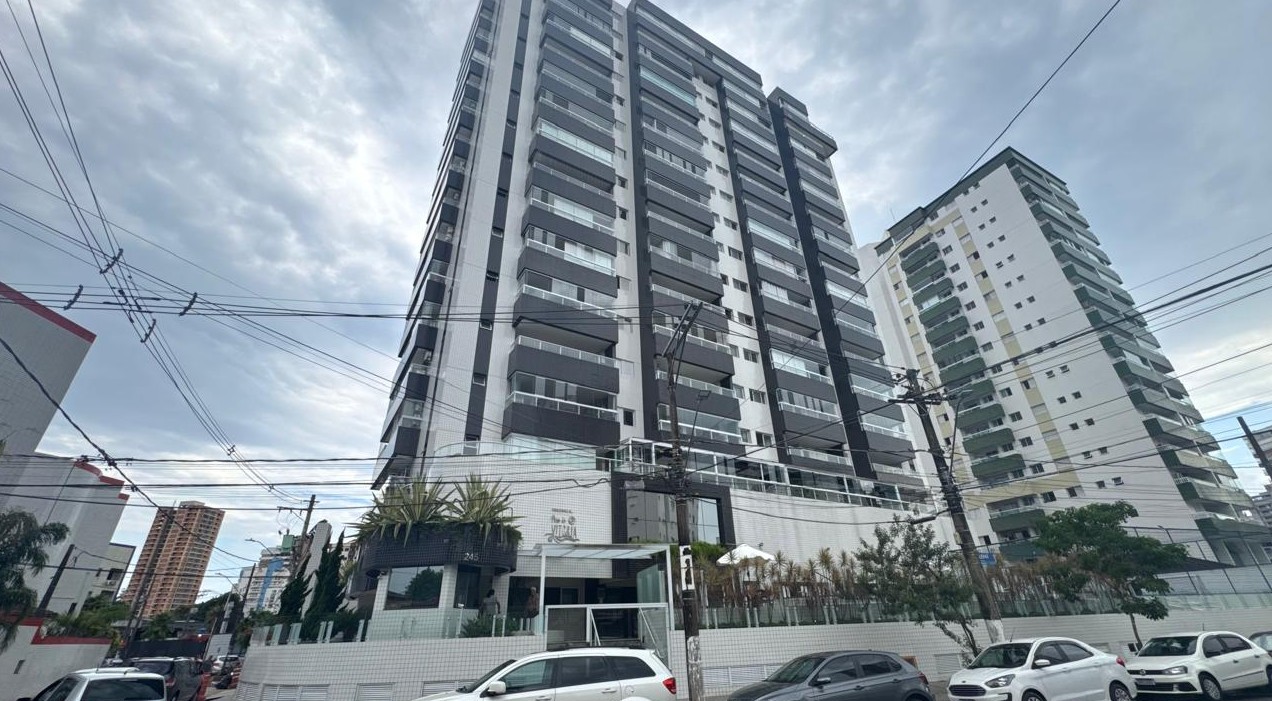Apartamento 2 dormitórios para Venda em Praia Grande, Guilhermina, 2 dormitórios, 1 suíte, 1 banheiro, 1 vaga